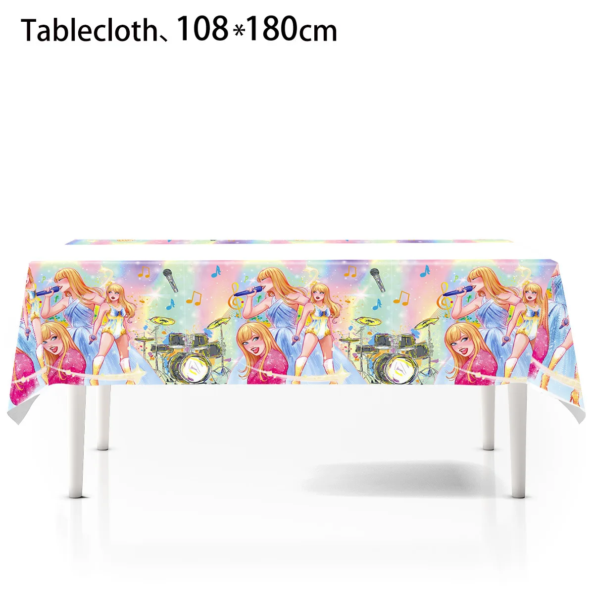 Star Singer Taylored Happy Birthday Party Dekoration Geschirr Mädchen Kuchendeckel Tischdecke Luftballons Babyparty Partyzubehör – Detail 4