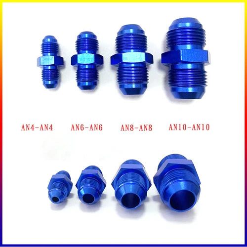 Imagen 2 del producto Adaptador macho de manguera de aire de combustible para coche, accesorio recto de rosca, AN4, AN6, AN8, AN10, AN12 a AN4, AN6, AN8, AN10