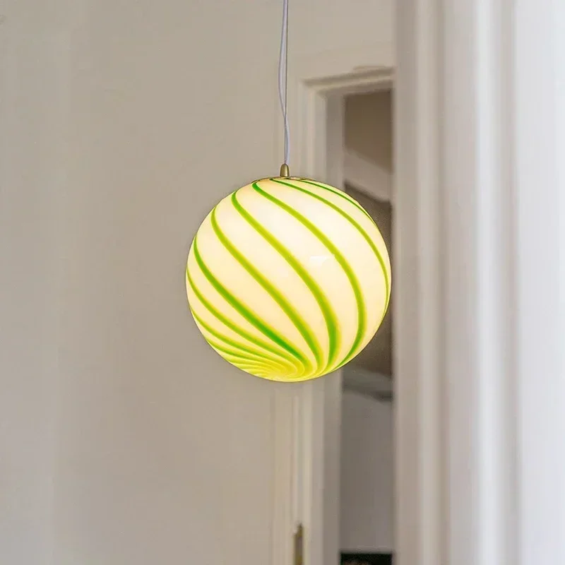 Modern Lollipop Ball Chandelier Kids Room Pendant Light for Bedroom Living Room Home Shop Decor Art LED Round Pendant Lamp