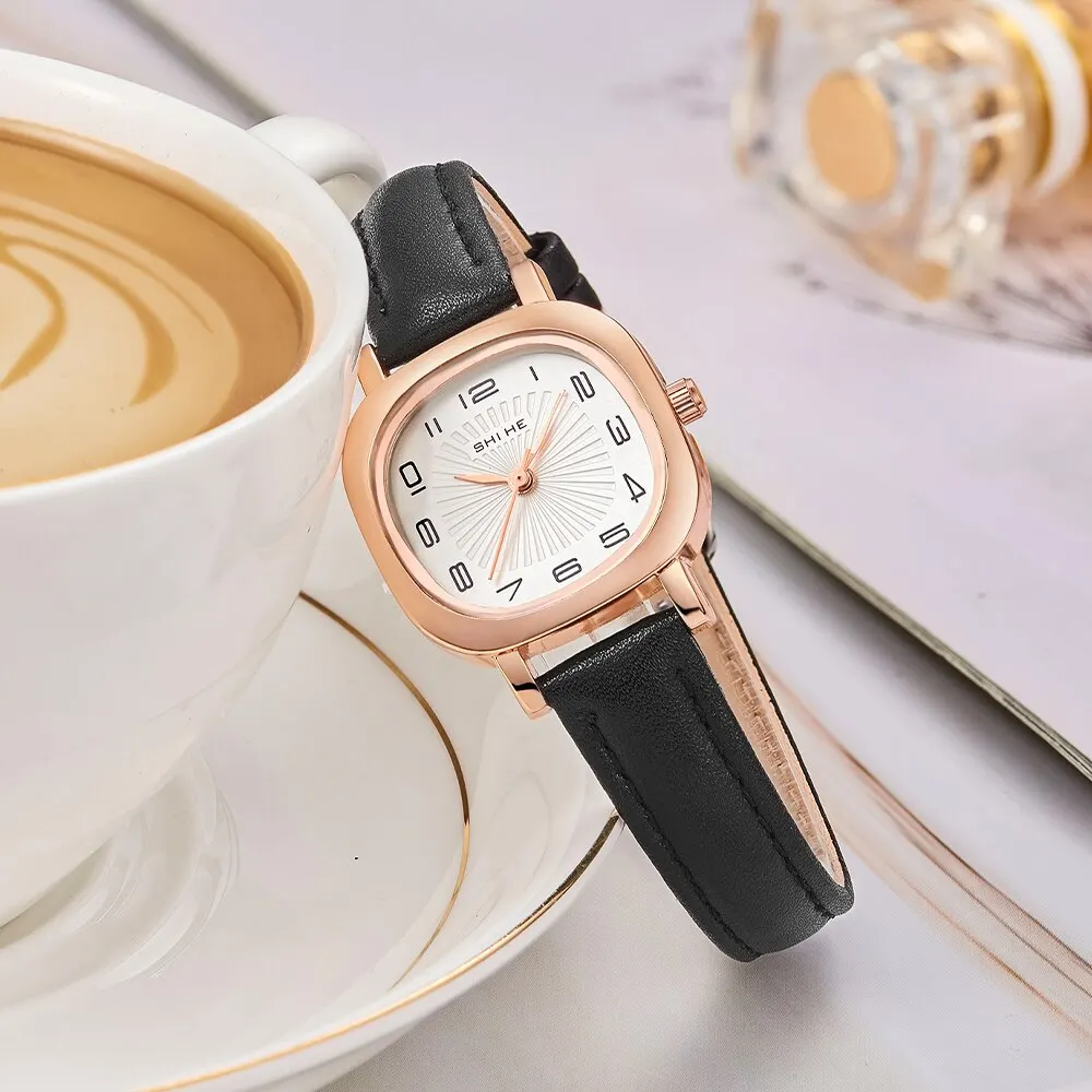 2023 New Watch Women Small Light Luxury Women Students Small Dial Simple Temperament Small Ins Women Quartz Watch