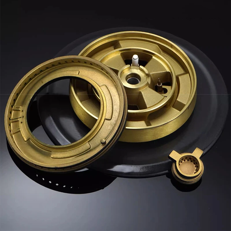 G924P Four‑Eye Embedded Gas Stove, Household Double Burner Cooktop for Liquefied Gas & Natural Gas, 5KW/1.6KW