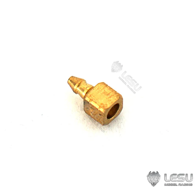 RC 1/14 5 Stück LESU Messing-Öldüsen T-förmig 3*2mm Rohre für Tamiya Hydraulik-Muldenkipper für SCANIA MAN VOLVO Tripper DIY-Teile – Detail 5