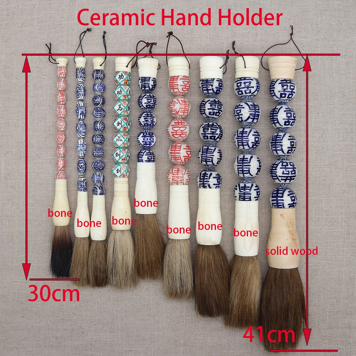 Decorative Calligraphy Brush, Wall Hanging, Table Accessory