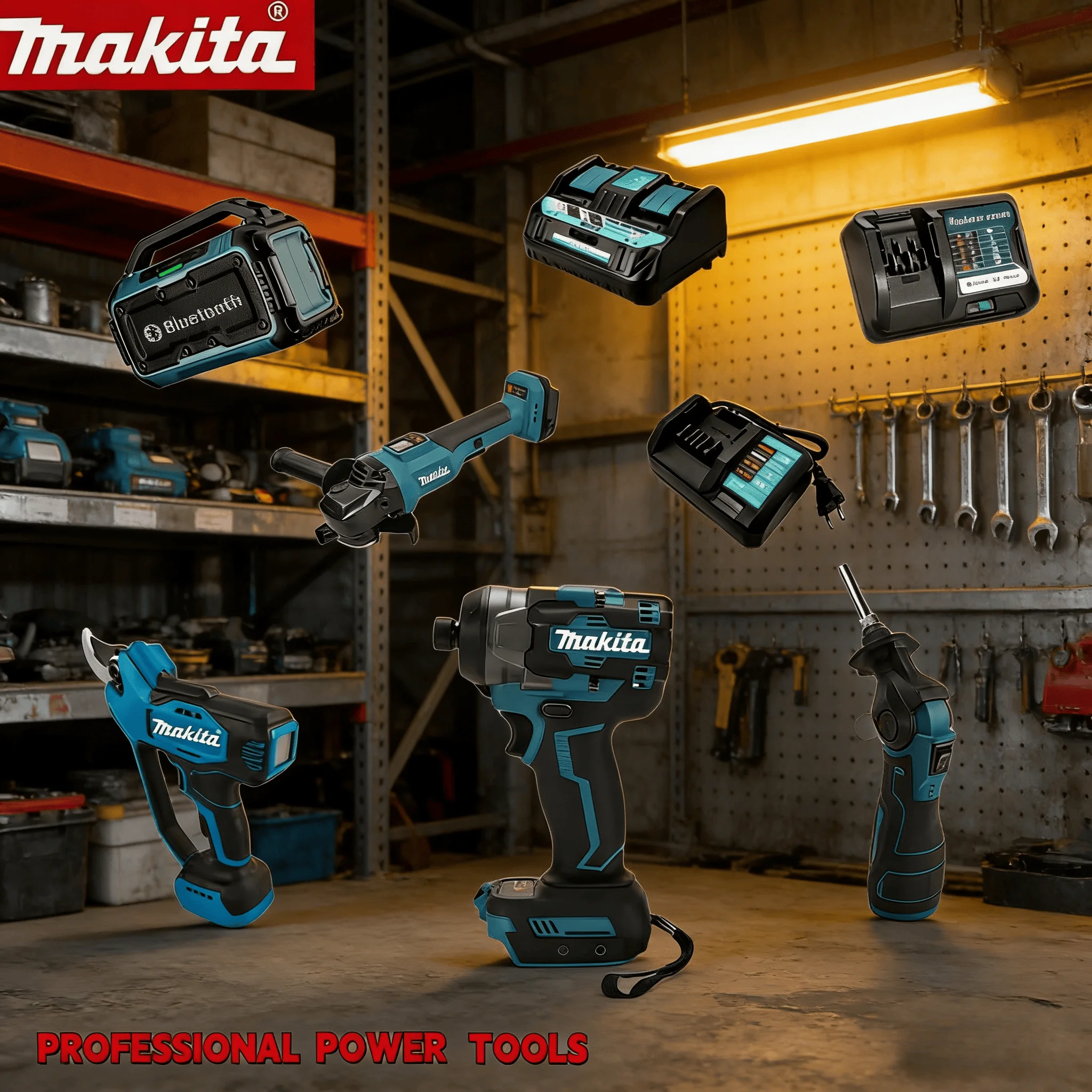 

Makita Gun Cutting Machine Set Brushless Grinder Butter Gun And Including various accessories for the charger For Makita Battery