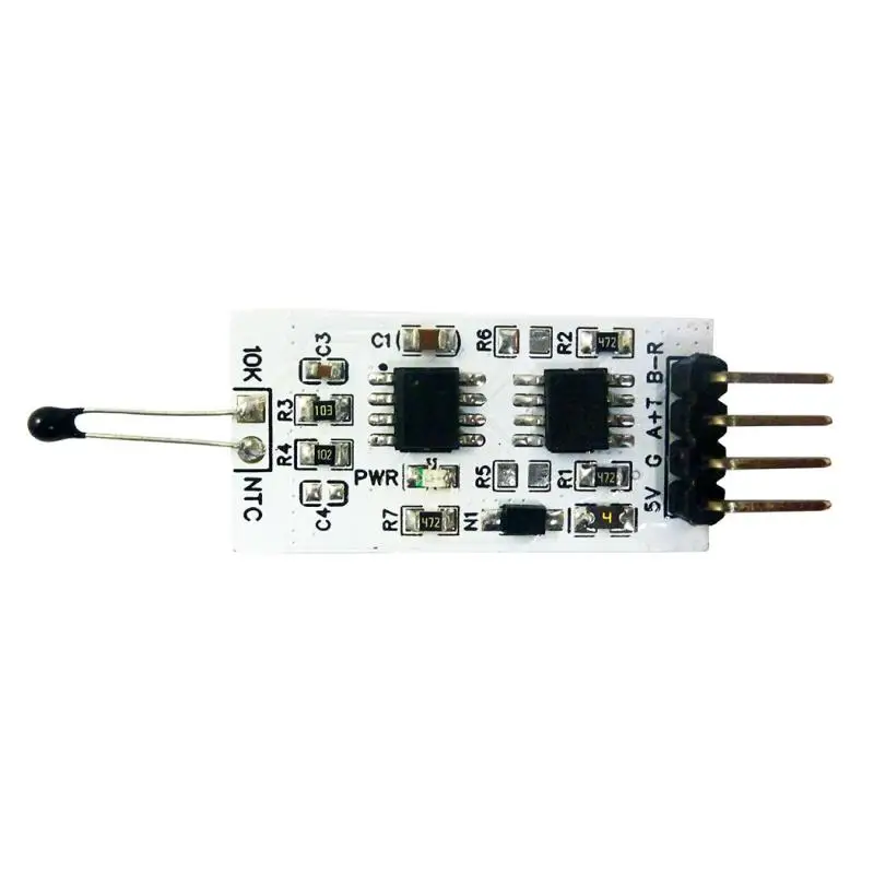 2PCS 1k-100K Resistance to RS485 RS232(TTL) Converter 10K 3950 NTC Thermistor Temperature Acquisition Module