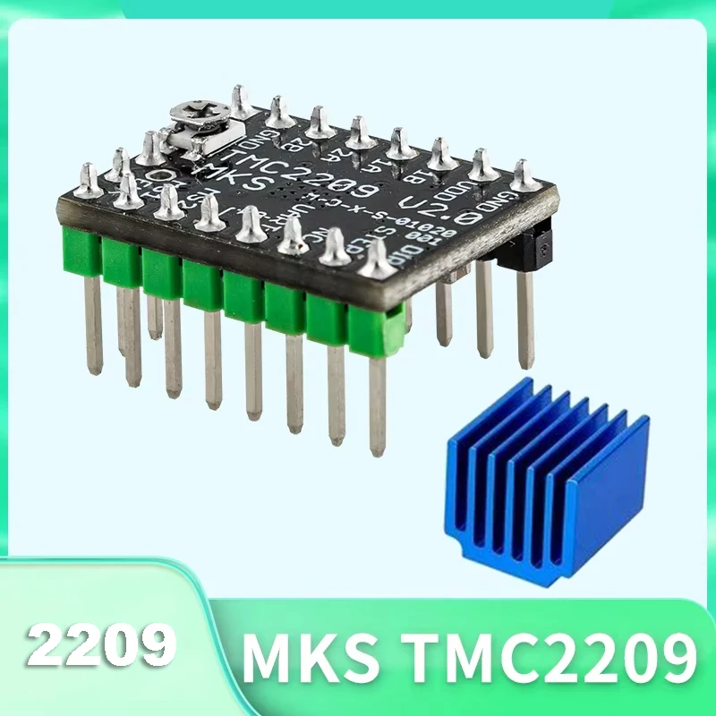 

MKS TMC2209 2209 Stepper Motor Driver StepStick 2.5A UART ultra silent For SGen_L Gen_L Robin Nano 3D printer parts