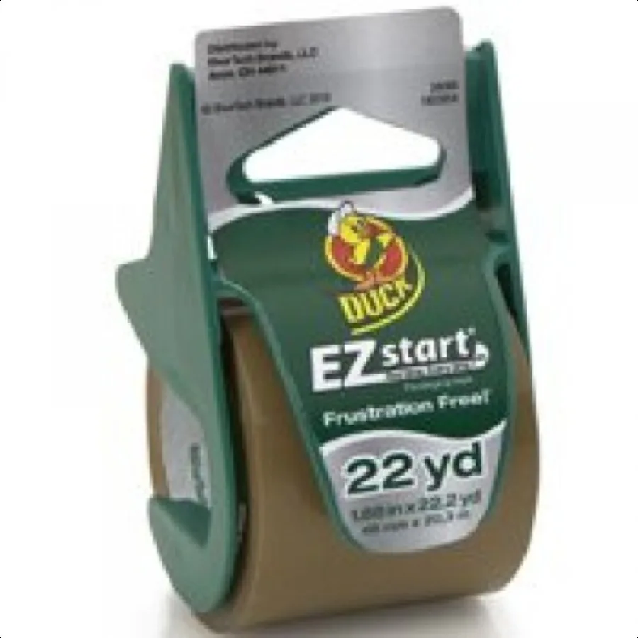 

Фирменная упаковочная лента EZ Start с дозатором 1,88 x 22,2 ярда, коричневая 393191