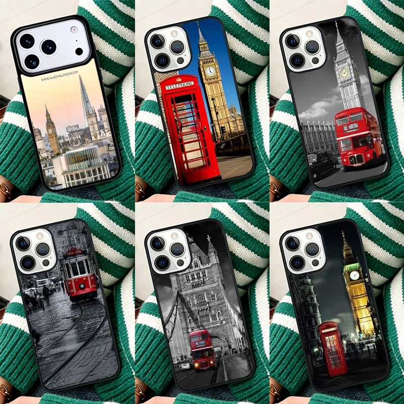 Phone Cases London - เคสโทรศัพท์กันกระแทก ลายป้ายถนนสถานที่สำคัญในลอนดอน สำหรับ iPhone 17 Air