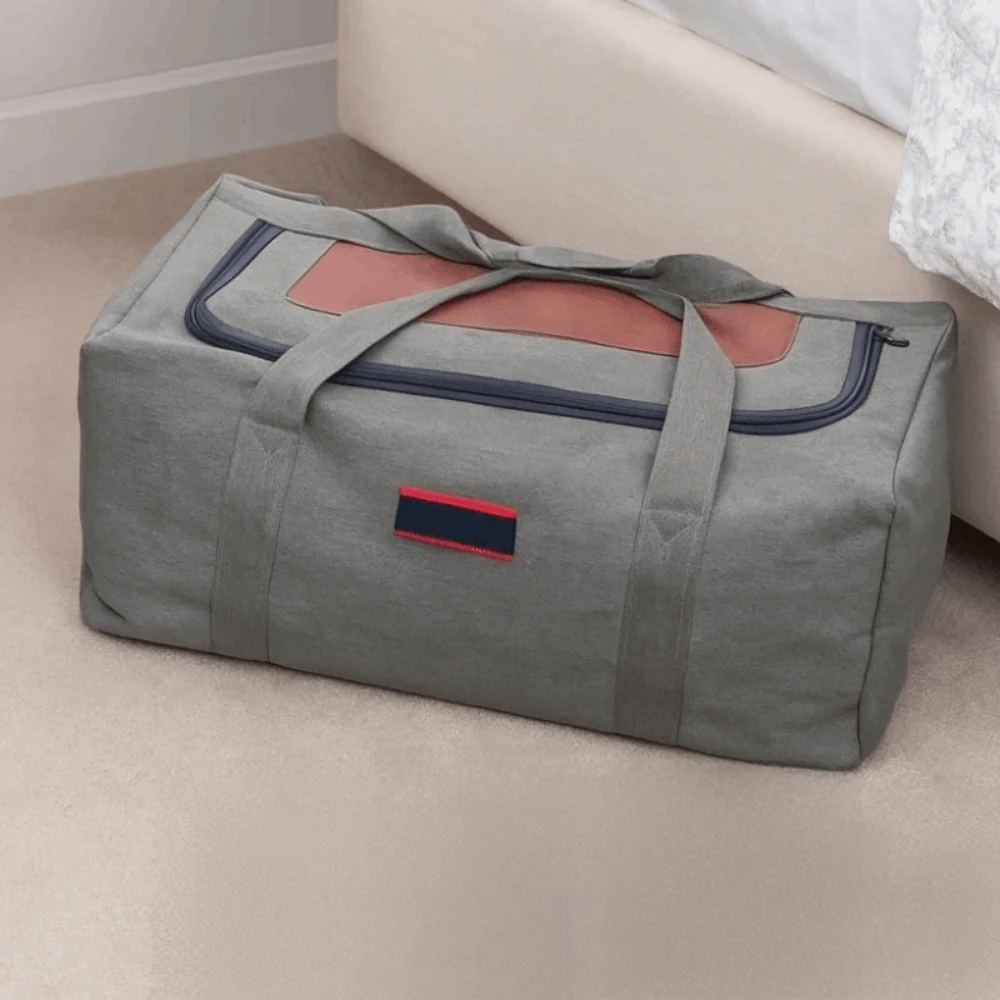 Robuste Canvas-Reisetasche, faltbar, verschleißfest, Tragetasche, großes Fassungsvermögen, Gepäck, Umzugstasche, Geschäftsreisen