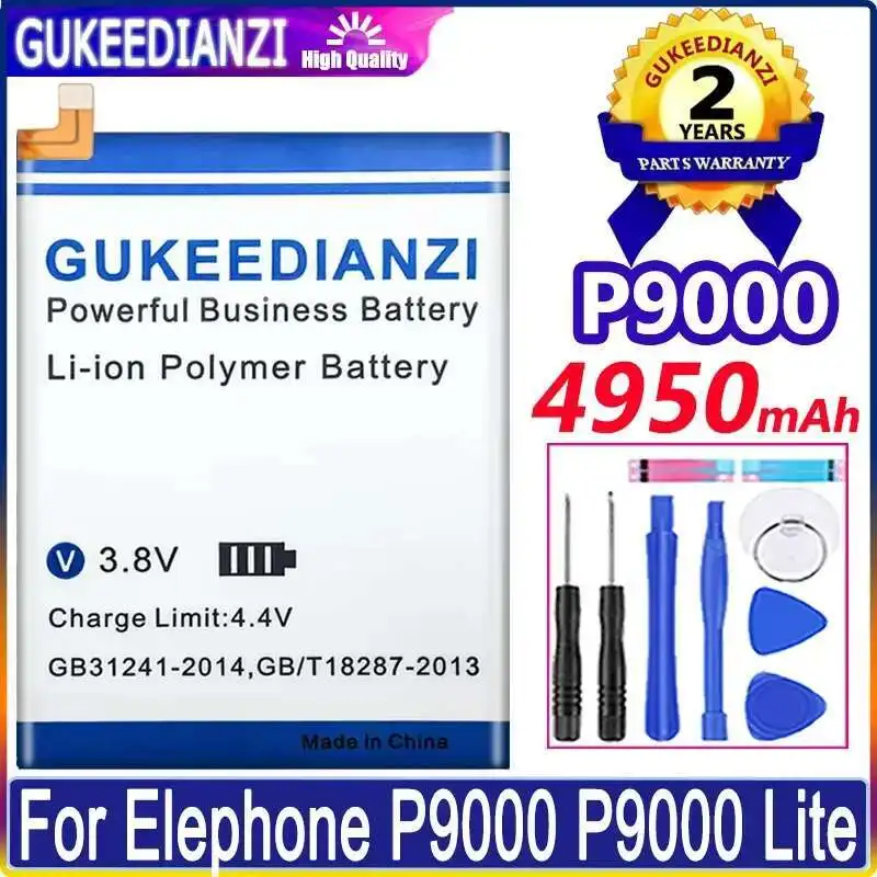 

High Capacity 4950Mah Mobile Phone Battery For Elephone P9000 Lite