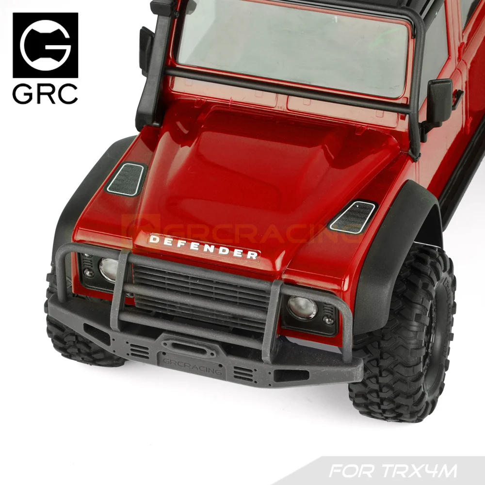 1/18 Voorbumper 3d Afdrukken Front Watertank Grille Voor Trax/als Trx4-m Defender Trx4m Rc Crawler Auto upgrade Accessoires