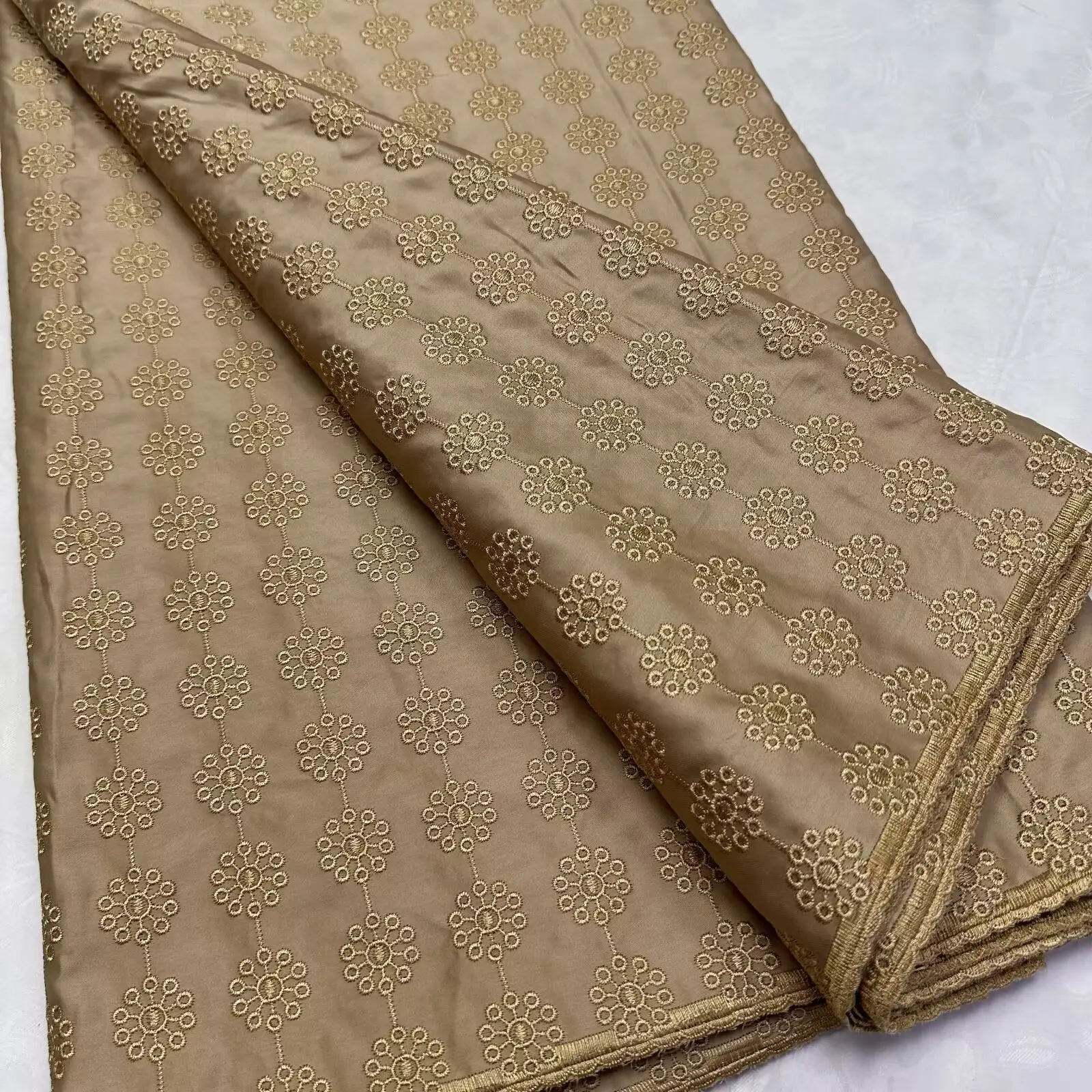 Нигерийская хлопковая польская атласная ткань с вышивкой, высококачественная швейцарская вуаль, кружевной материал для мужчин, стиль Дубая-LY