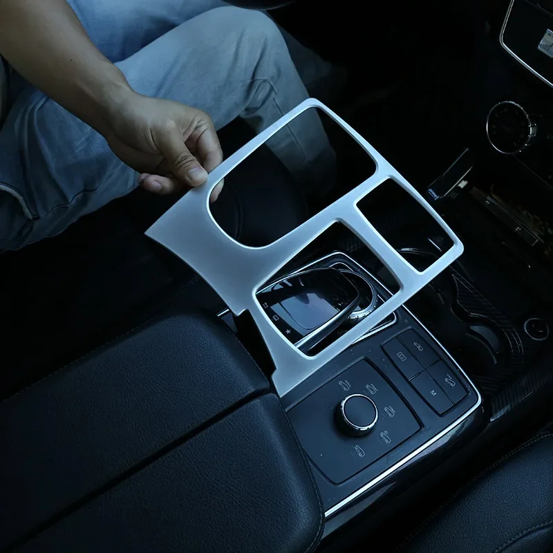 

ABS Car Central Control Multimedia Frame Decoration Covers for Mercedes-Benz GL GLS ML GLE W167 X166 2013-2019 Car Accessories