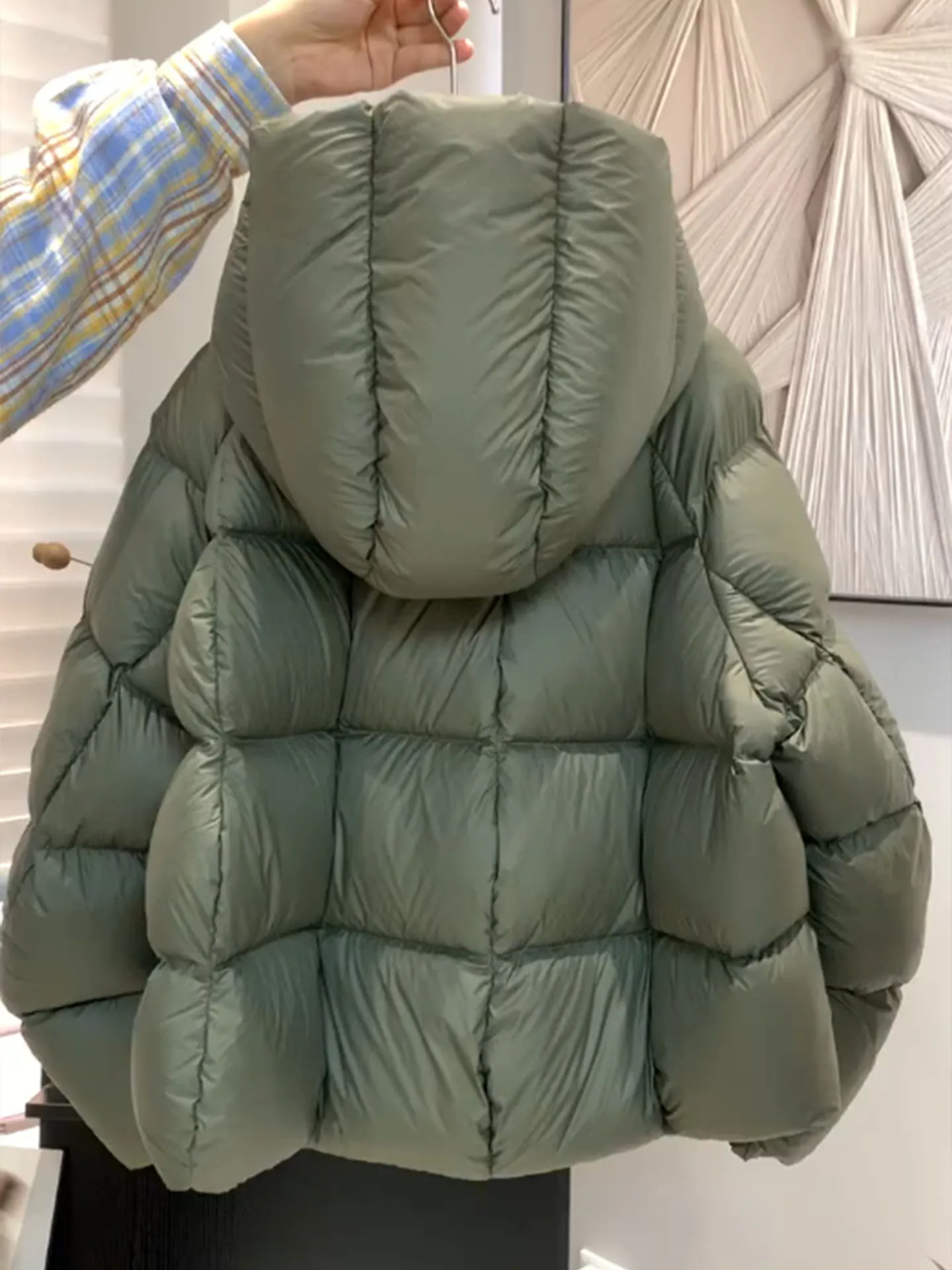 Unique een ort Puffer Jaet femmes 2025 hiver nouveau manteau de pain à capuche Sle petite taille vêtements d'extérieur trajet Faion Polyest...