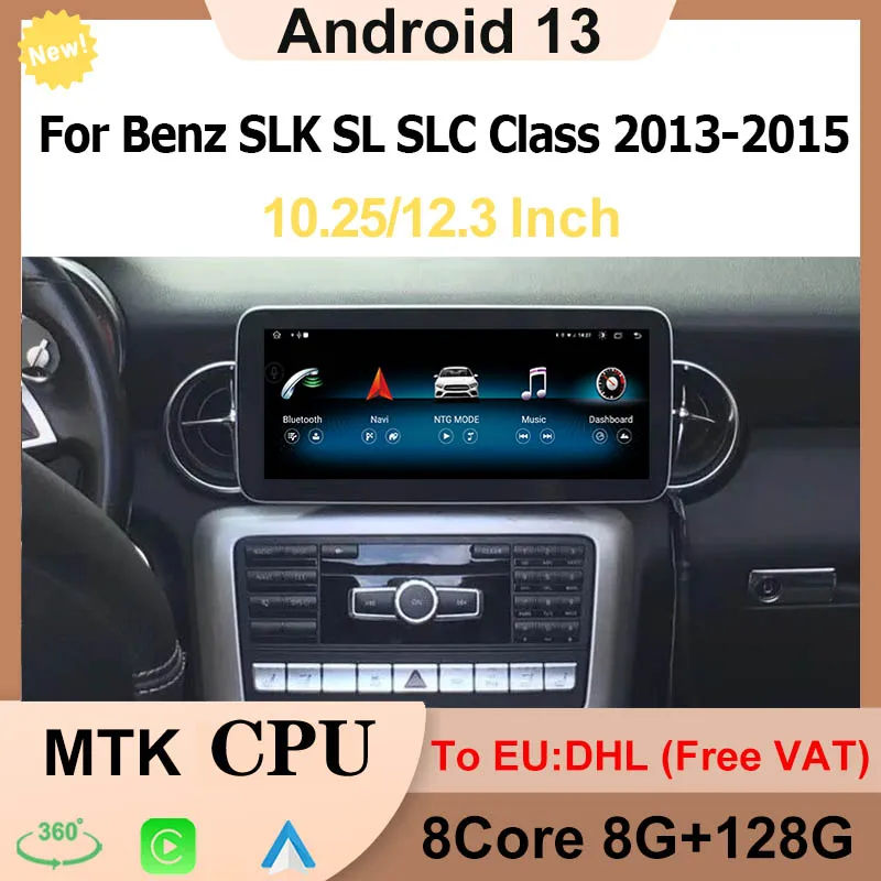 Factory Price Android13 Multimedia For Benz SLK SL SLC Class 2013-2015 Car Video Player Multimedia GPS Navigation Bluetooth 4G