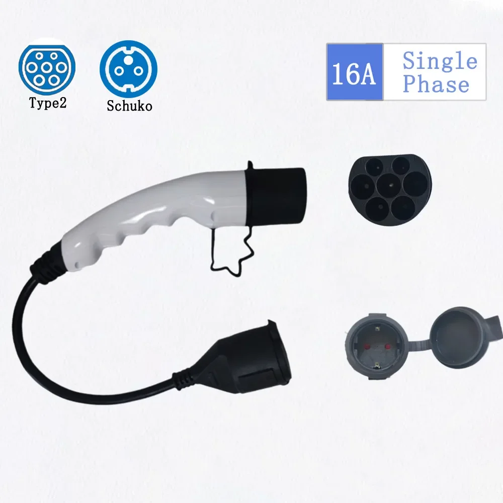 Type 2 charging station cable A charging transfer cable for Type 2 to 16A  Shuker socket electric vehicles