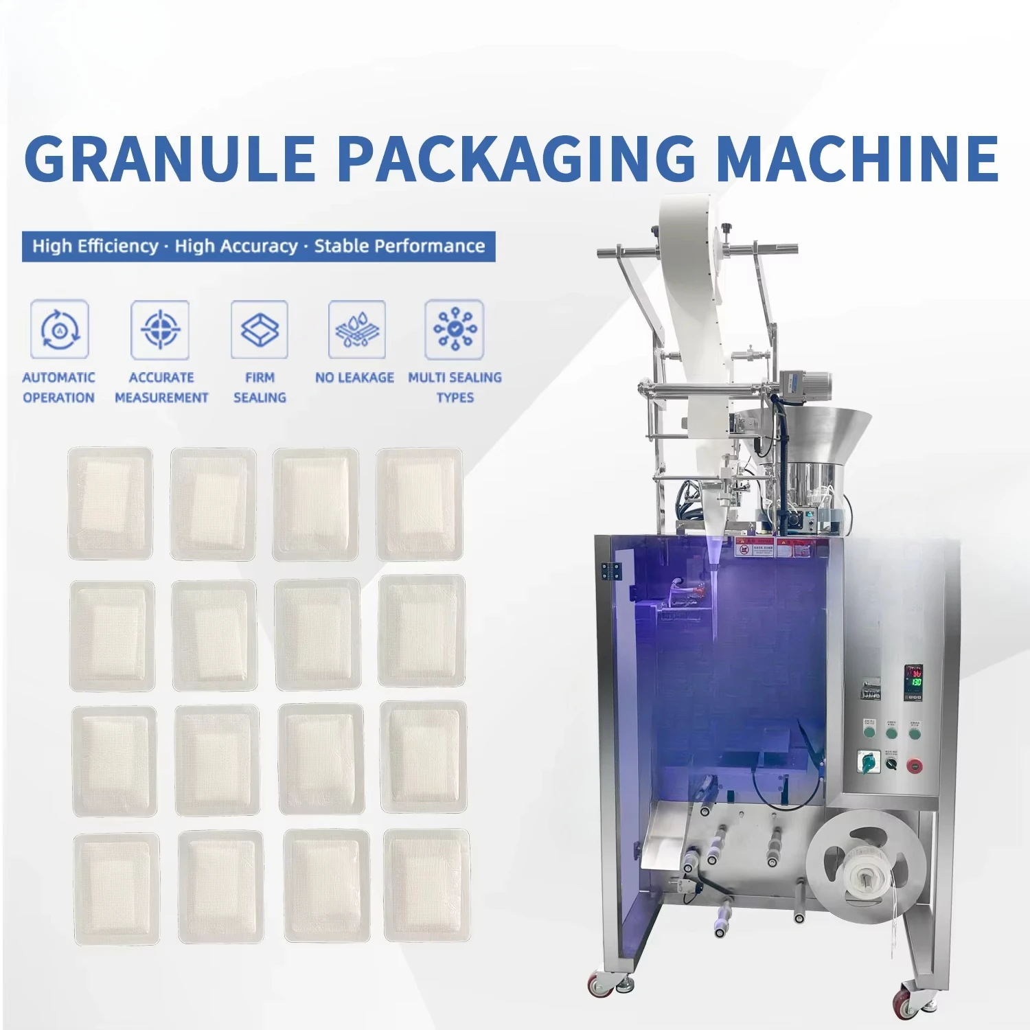 High Speed Automatic Multi-Purpose Food Grade Herbal Flower Tea Film Packaging Nonwovens Bag Packer Filler Sealer Machine