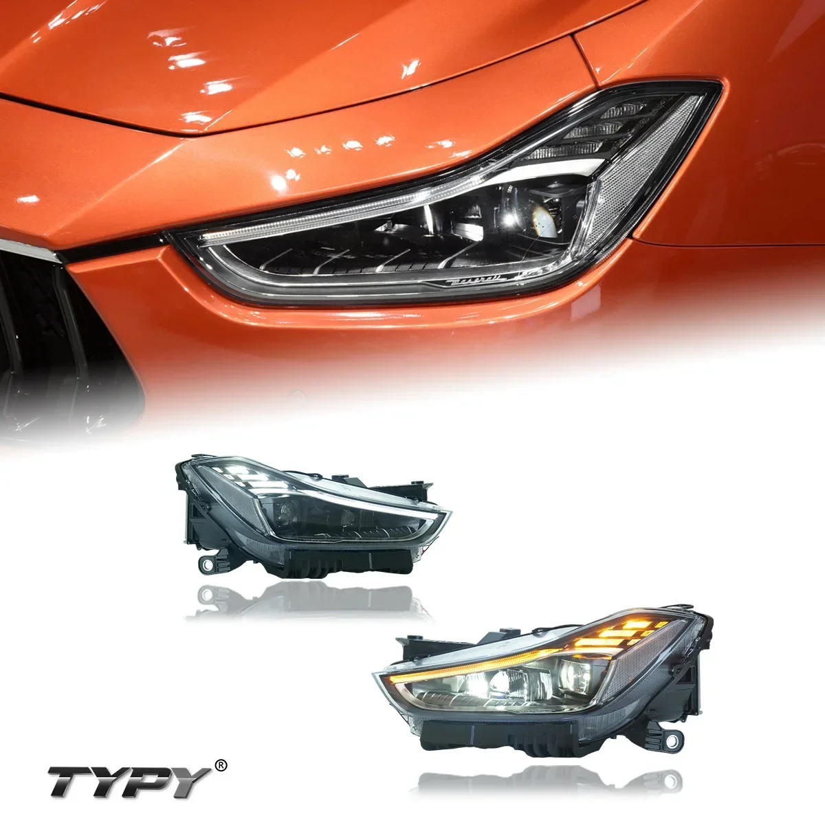 TYPY Car Light for All LED module upgrade modified new highlight headlight light assembly for Maserati ghibli 2014-2022
