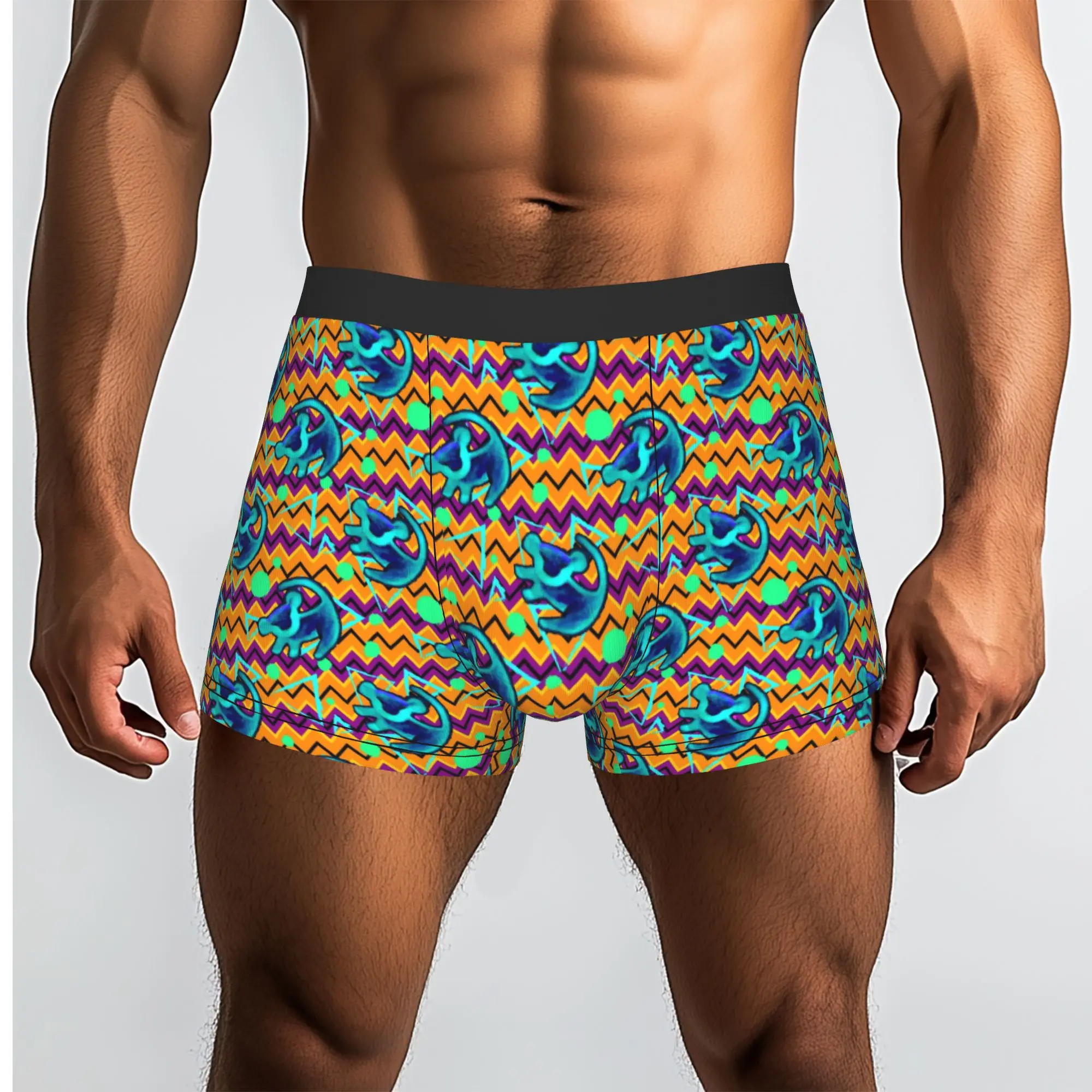 Custom The Lion Cartoon K-Kings Boxer Shorts For Homme 3D Printed Anime Underwear Panties Briefs Breathable Underpants