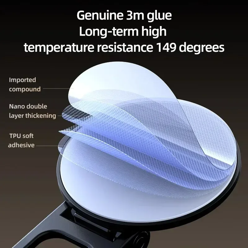 حامل هاتف السيارة المغناطيسي القوي حامل المغناطيس سنادات بالسيارة لتحديد المواقع المحمول قوس ل Magsafe آيفون 17 16 15 14 13 12 سامسونج