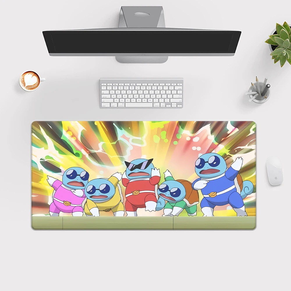 MINISO&Pokemon Squirtle Large Mousepad XXL Pad Keyboard Gaming Accessories Mouse Mats Game Office Computer PC Laptop Desk Mat