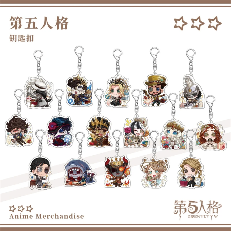 

Game Identity V Anime Nightmare/Aeronaut Character Model Acrylic Keychains Cute Cartoon Bag Pendant Decoration Key Chain Gifts
