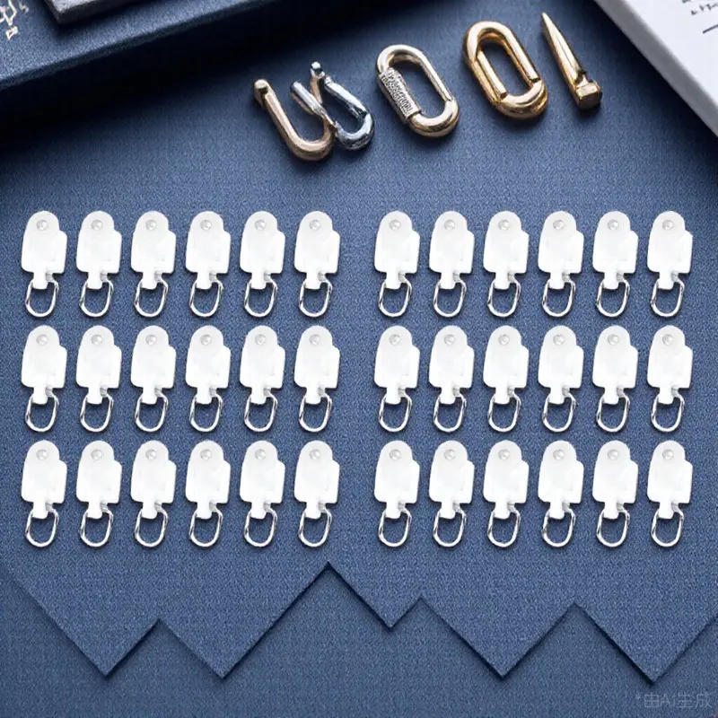 

100 шт. роликовых крючков для штор, плавно скользящие ролики для тканевых штор, для жилых и коммерческих помещений, прямые ролики для окон