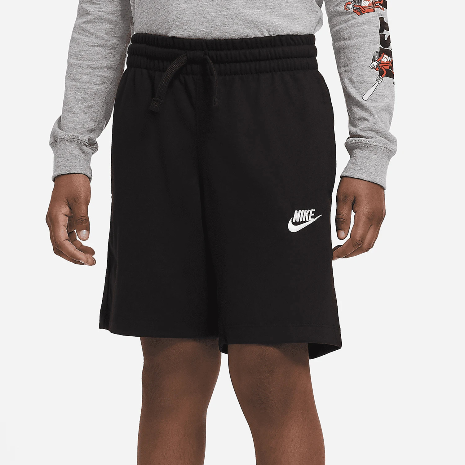 

Официальные новые мягкие спортивные вязаные шорты Nike на шнуровке для больших мальчиков DA0806-010