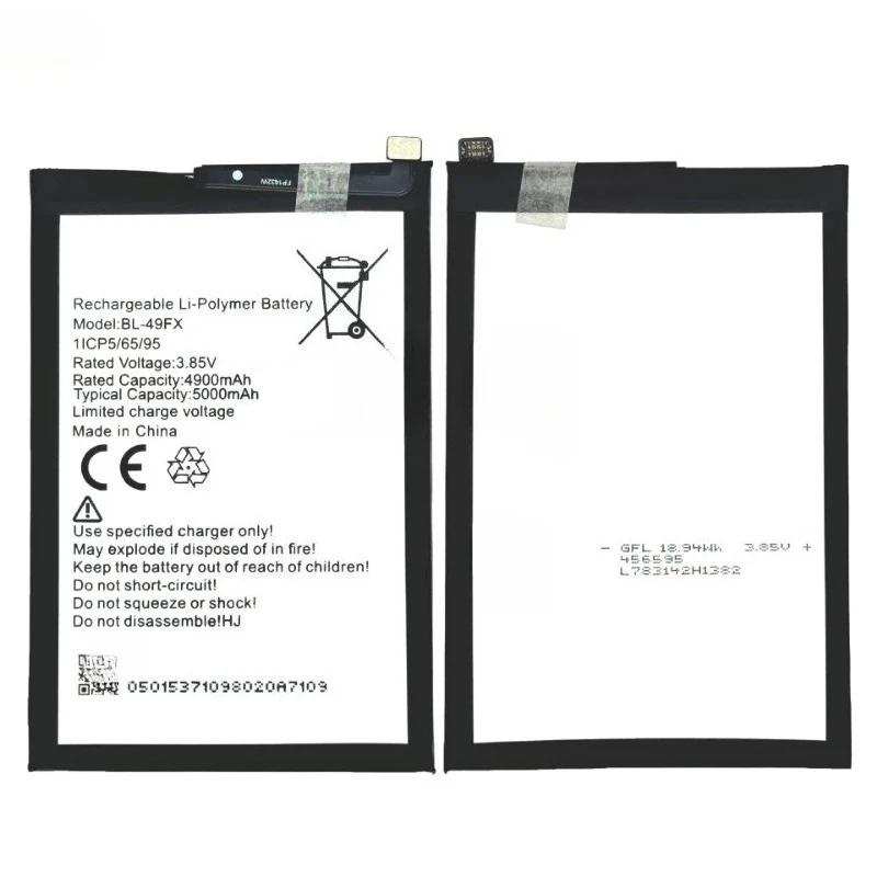 3.85V 5000mAh 19.25Wh BL-49FX Battery  for Infinix/Hot 8/X650/X650B/Hot 9/X656 X655/ Note7 LITE