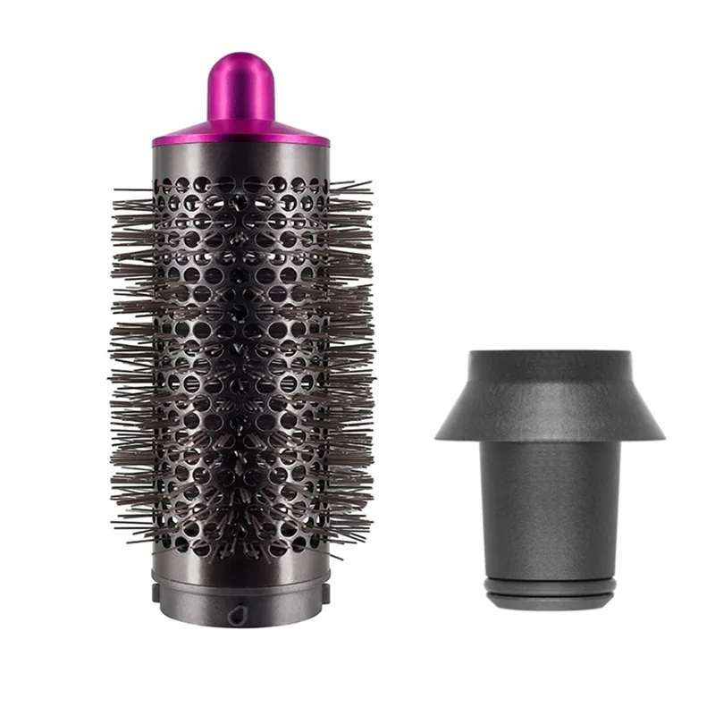 Cylinder Comb and Adapter for Styler / Supersonic Hair Dryer Accessories,Curling Hair Tool,Rose Red & Gray