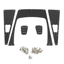 Piastra antiscivolo in metallo griglia di aspirazione cofano skid Plate decorazione per Traxxas TRX4 TRX-4 Defender 1/10 RC Crawler Car