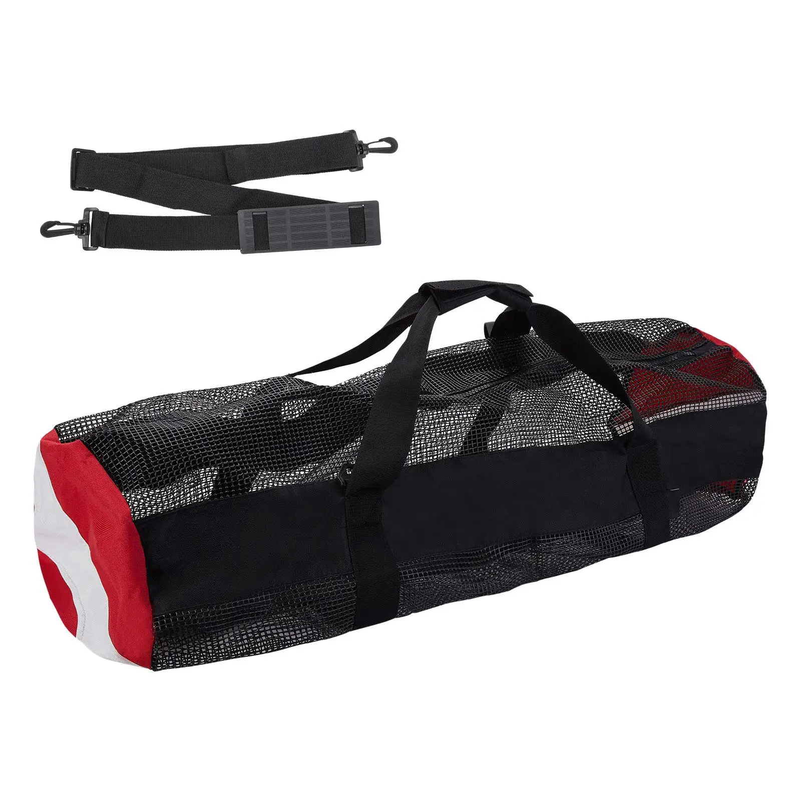 Durable Nylon Mesh Duffel Bag Scuba Diving Gear Backpack with Exterior Pocket for Swimming Pool and Underwater Activities