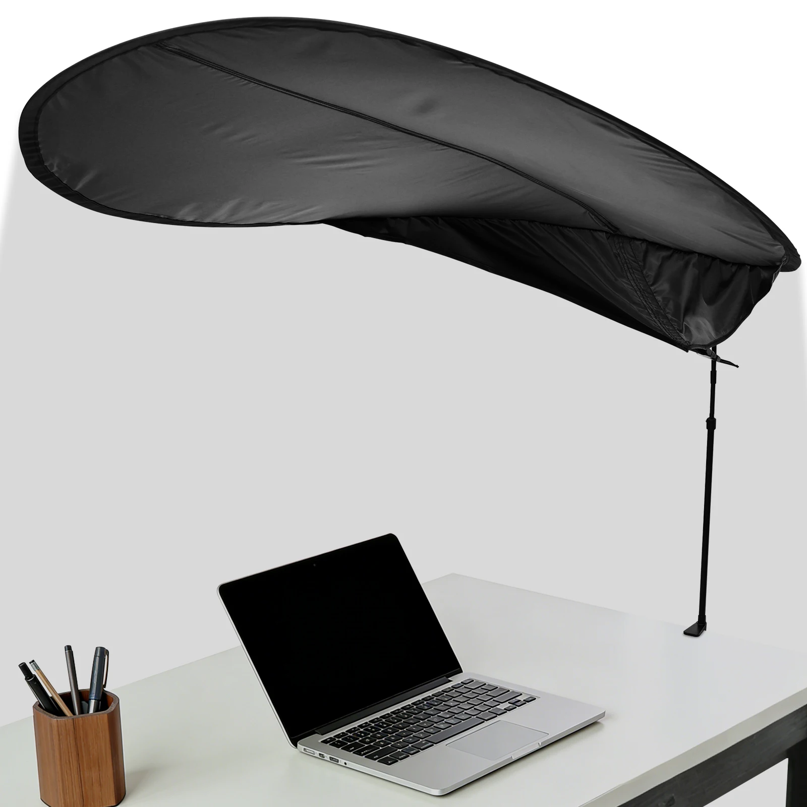 Laptop Sun Shade Adjustable Desk Canopy Essential Cubicle Light Blocker for Partitions to Block Overhead Light and Glare