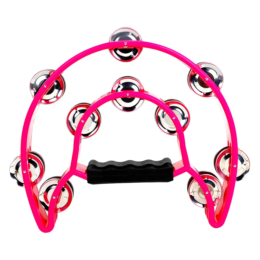 

H Bell Baby Toys Stainless Steel Percussion Tambourine Musical Instrument Sound Training Children Fun Joy Coordination Activity