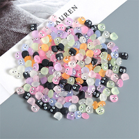 100/200Pcs Luminous Mini Resin Decorations Glow in The Dark Fairy Garden for Cake/Party Decor Glowing Miniature
