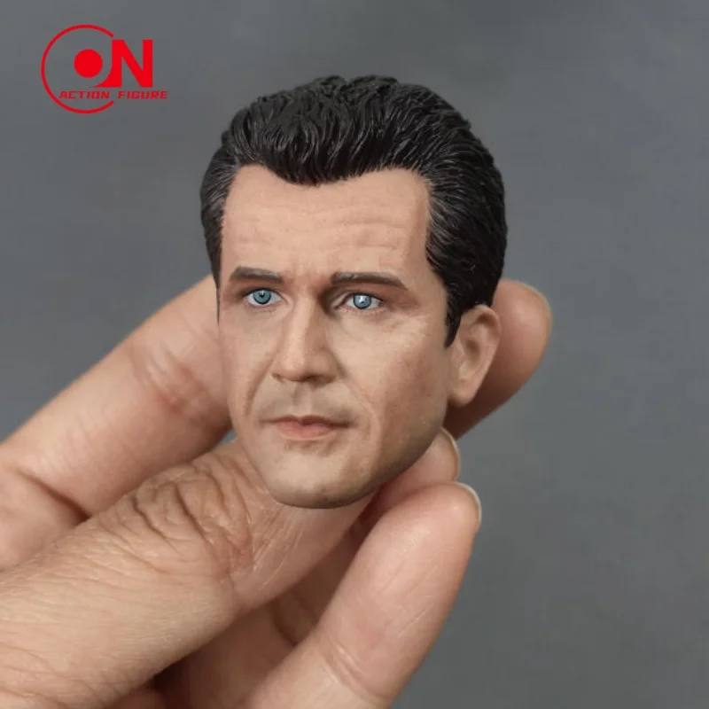 

In Stock 1/6 Scale Mel Gibson Head Carving Male Soldier Head Scupt Model Fits 12'' Action Figures Body Doll