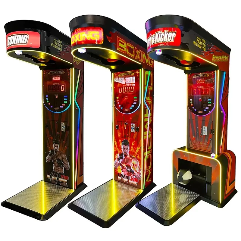 Waterproof Street Boxing Kick Machine Outdoor Arcade Entertainment Boxing Ball Game Console For Adults