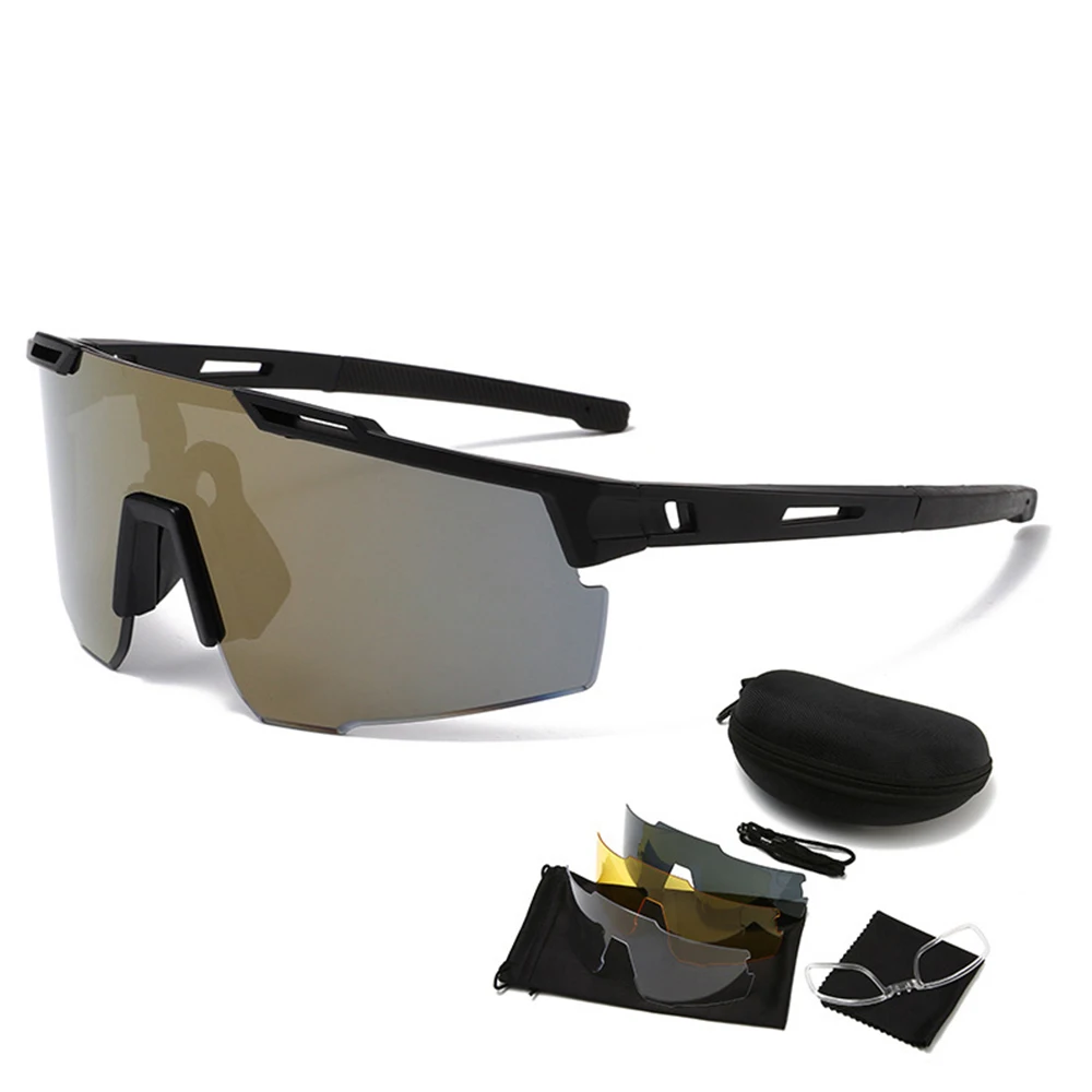 

Outdoor Cycling Sunglasses Women Men MTB Road Bike Glasses Speed Road Bicycle Bike Eyewear Fishing Riding outdoor uv400 4 lens