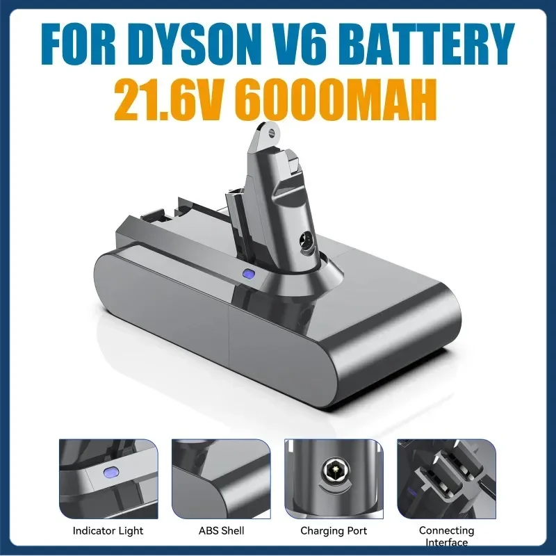 

Li-ion Vacuum Cleaner Replacement Battery for Dyson Powtree V6 DC58 DC59 DC61 DC62 DC74 SV09 SV07 SV03 965874-02