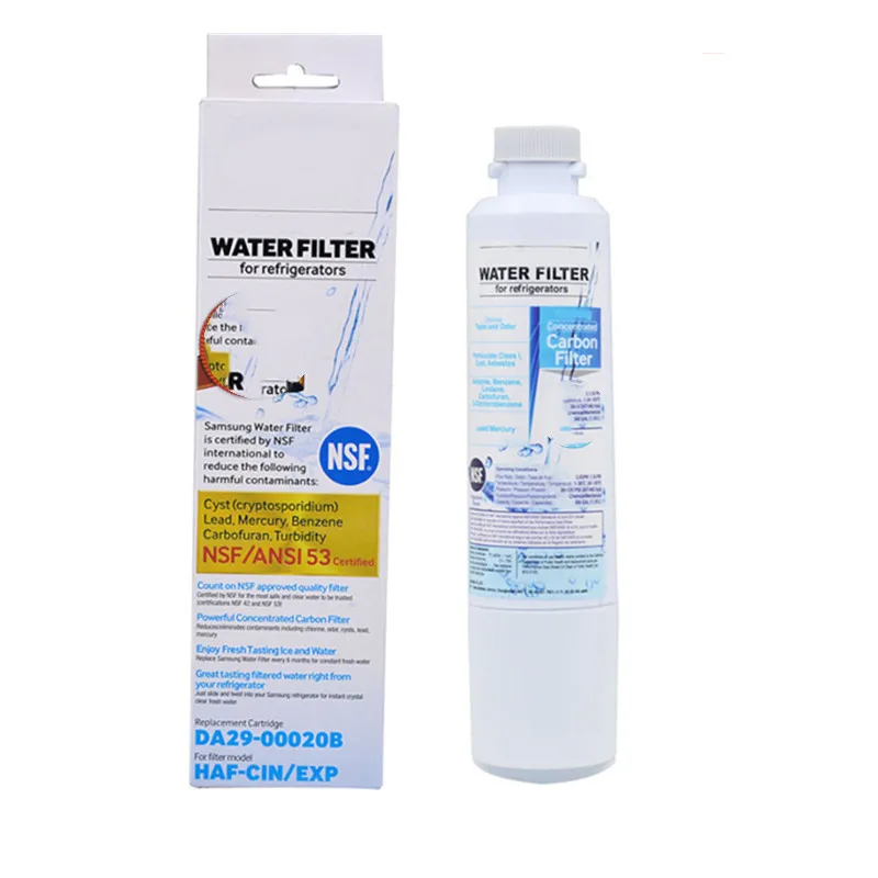 DA29-10105J Fridge Freezer Water Filter, Compatible with  DA29-10105J DA99-02131B HAFEX/EXP American Style DA2010CB