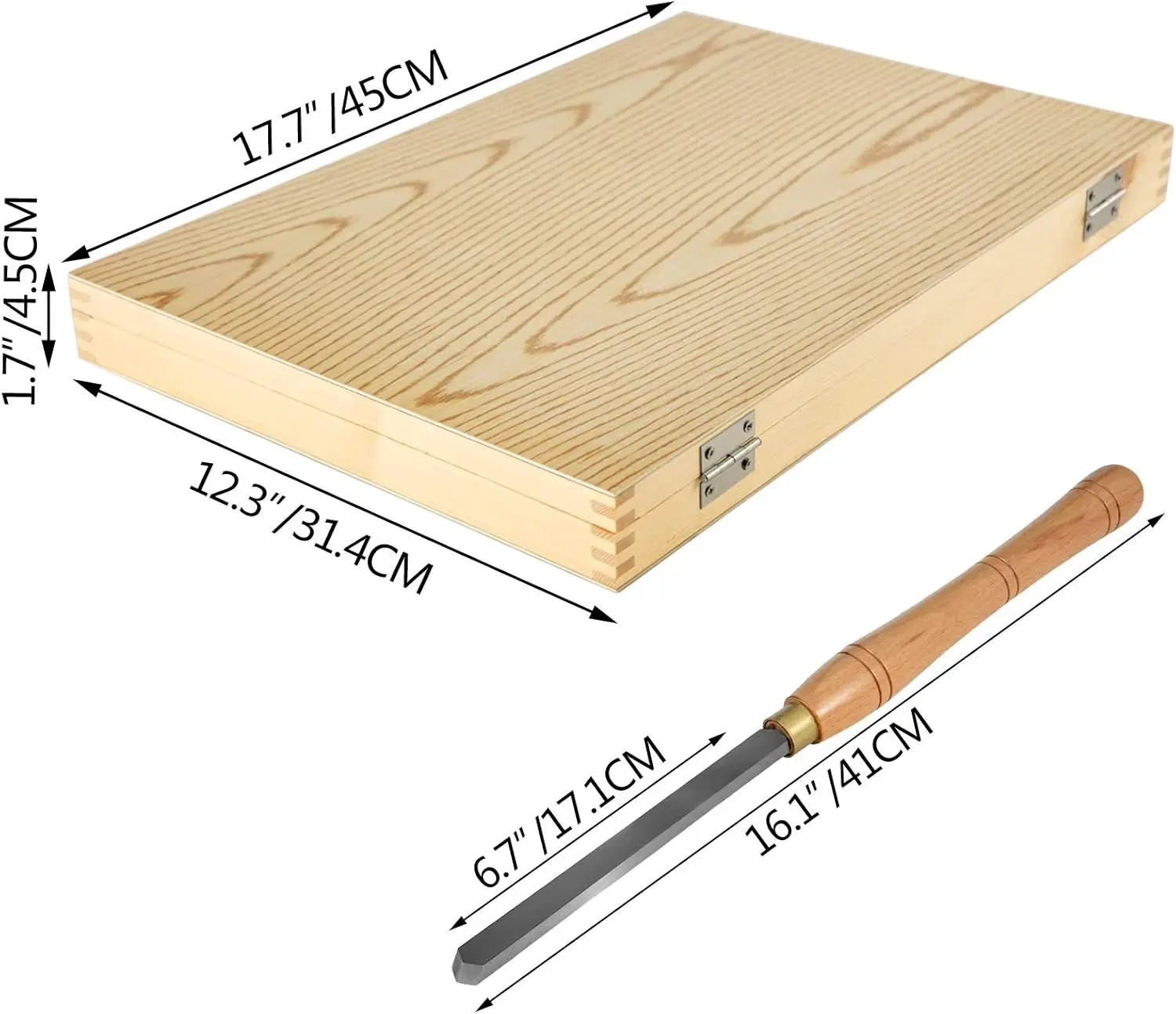 Bubut pahat 8 buah kayu bubut pahat Cutting ukiran baja HSS pisau kayu alat bubut pahat Set kotak kayu