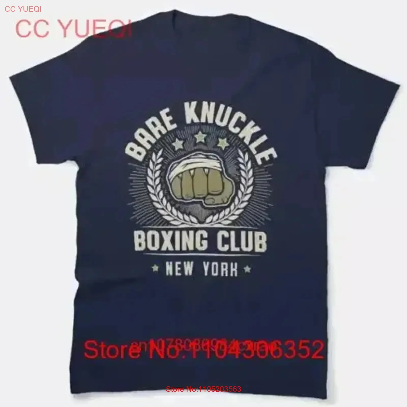 Bare Knuckle Boxing Club For Pugilists In New York Classic T Shirt vintage Washed Comfortable Stretched Top For Everyday Wear