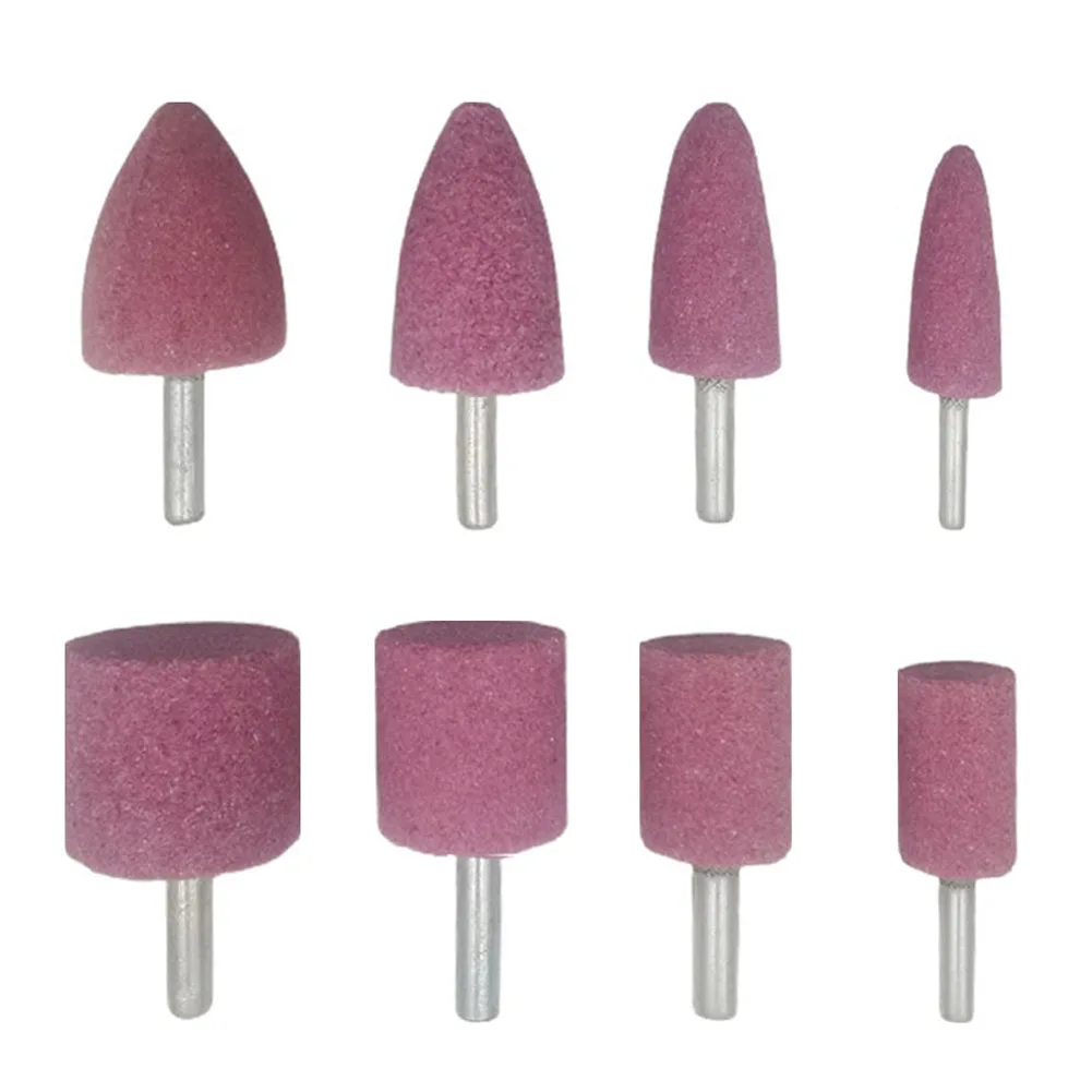 1pc Polishing Head Wheel Head Abrasive Mounted For Dremel Rotary Tools Electric Grinding Stone Wheel Accessories 6mm Shank