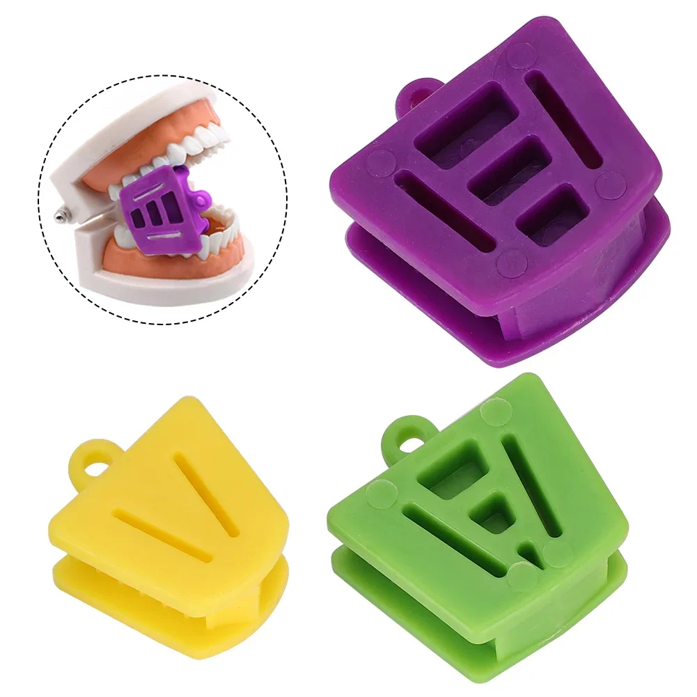 10 Uds. De silicona para la boca Dental, soporte interno, bloque de mordida Dental, bloques de mordida de ortodoncia, cuidado del blanqueamiento Dental, herramientas de dentista