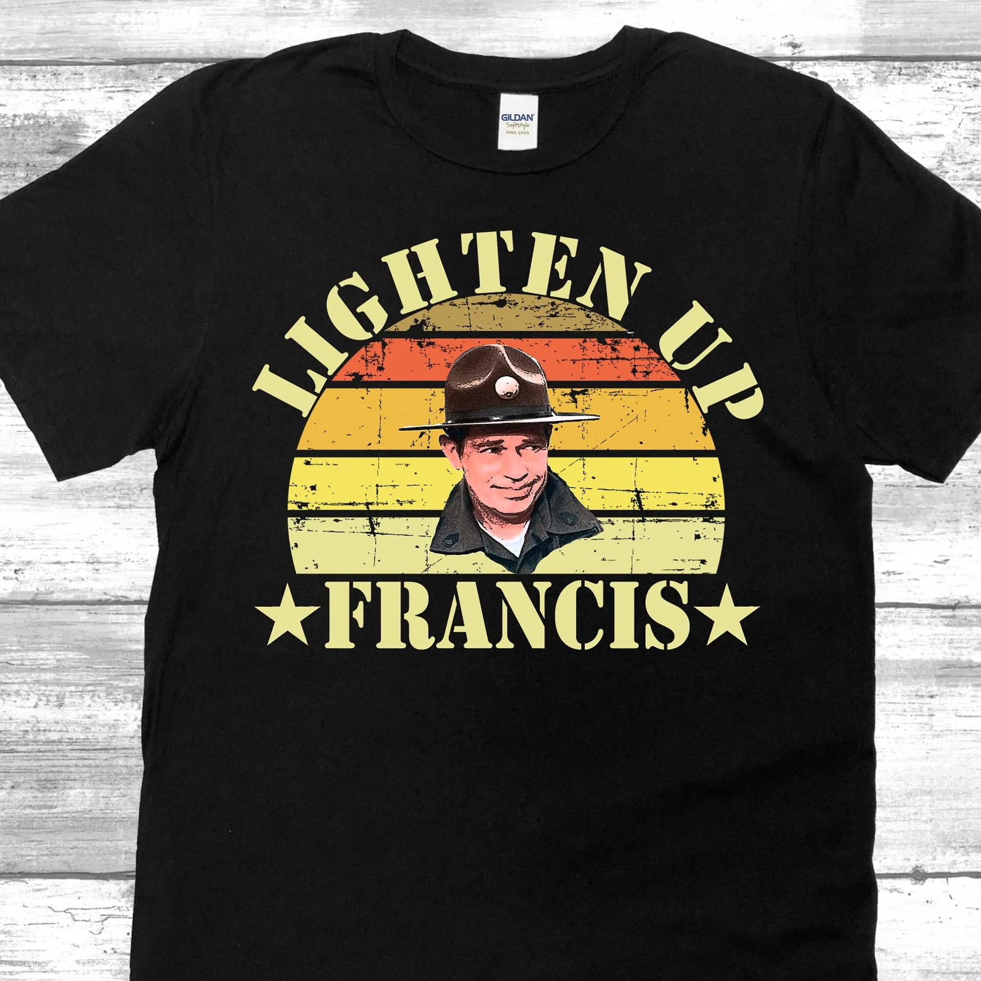 Lighten Up Francis Stripes Movie Quote T Shirt