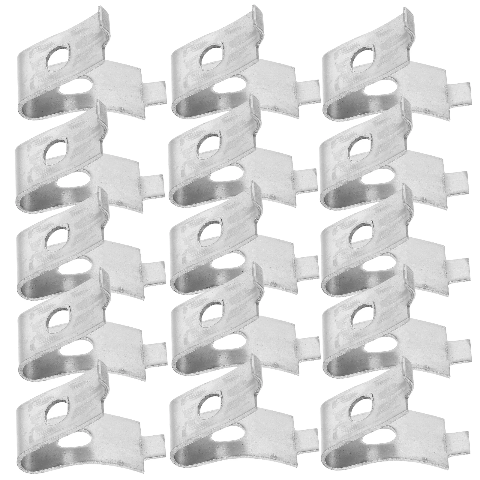 

20pcs Layer Support Column Shelf Brackets Silver Stainless Steel Mounting Clips Adjustable Metal Pegs Cabinet Supports