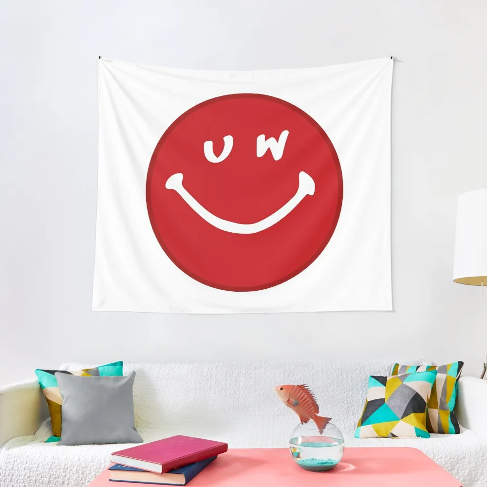 

UW Smiley Face Tapestry Aesthetic Home Decor Things To Decorate The Room Tapestry