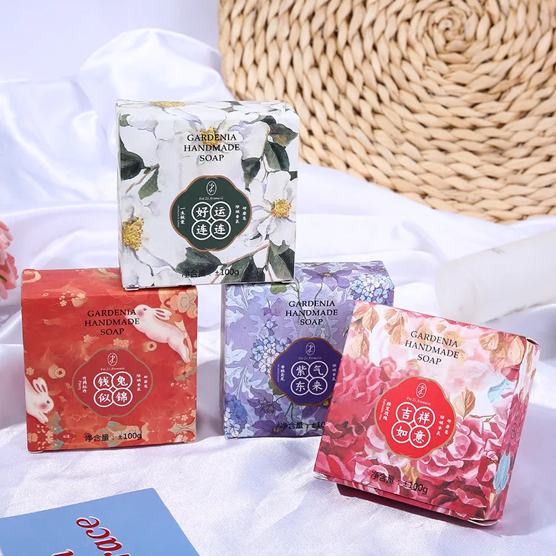 3PCS Fragrance Essential Oil Supplies Hand Gardenia Handmade Wedding Bridesmaid Gift Soap