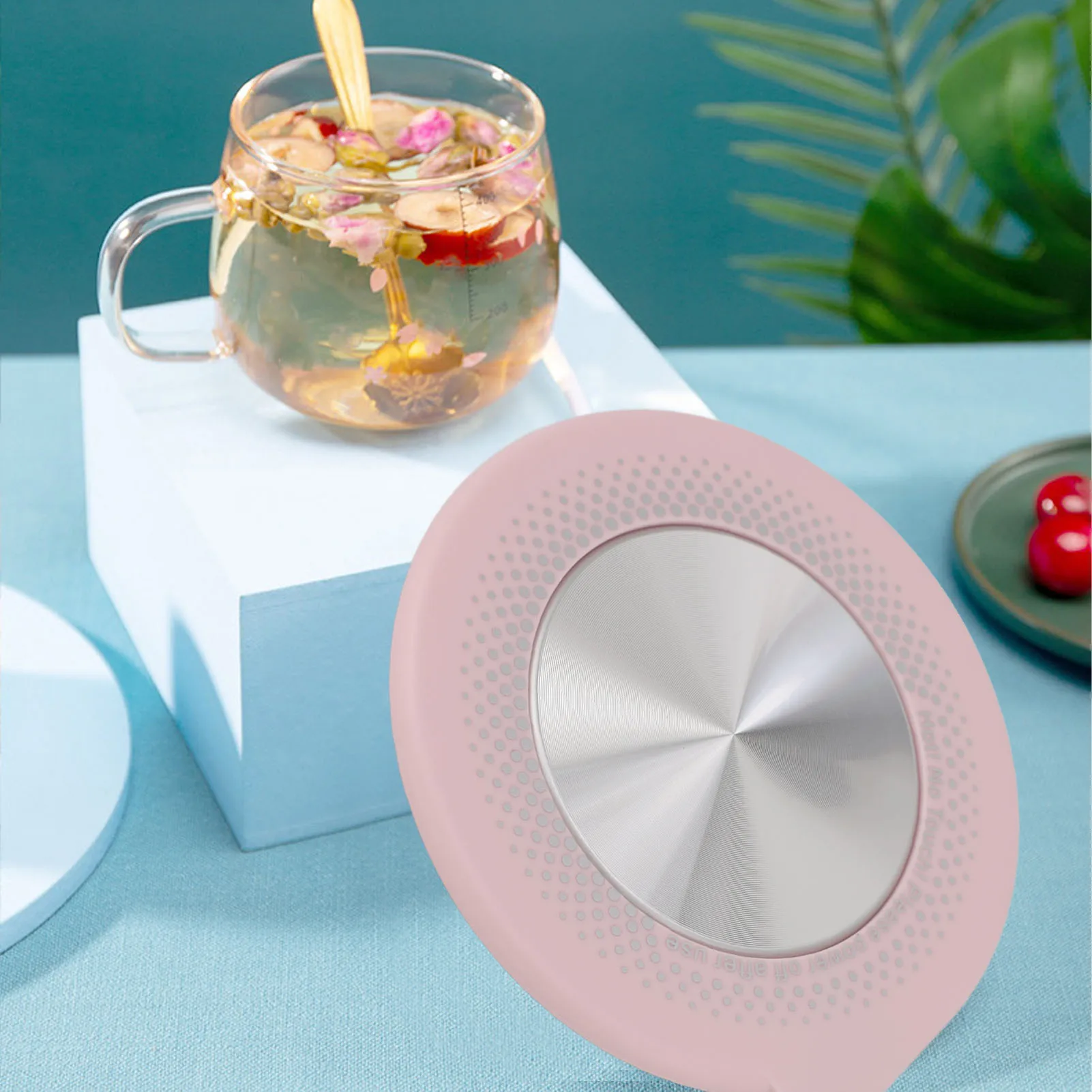 電気カップウォーマー USB 自動電源オフ 55 ° C 8cm 電気マグ加熱パッド コーヒー飲料ミルクティー加熱用