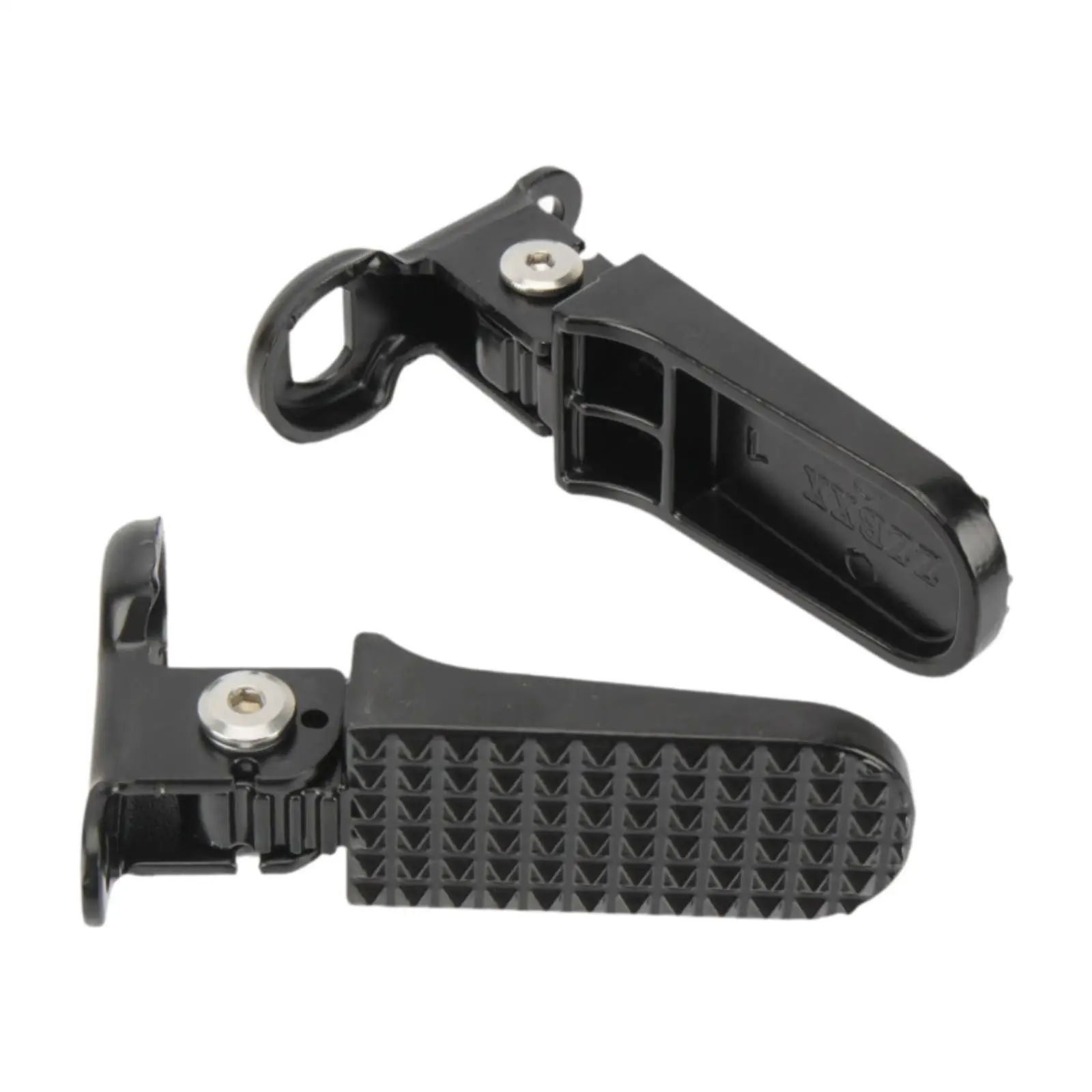 1 Pair Ebike Rear Pedals Nonslip Durability Foldable Easy Installation Accessory Aluminum Alloy Practical Ebike Foot Pegs